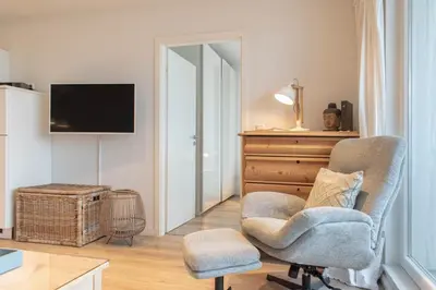 TV/Unterhaltungsangebot in der Unterkunft Ferienwohnung Strandvilla Augustusbad App. 18