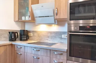 Küche/Küchenzeile in der Unterkunft Ferienwohnung Villa Miramare