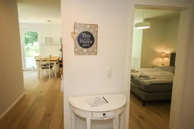 Ein Bett oder Betten in einem Zimmer der Unterkunft Ferienwohnung Seaside
