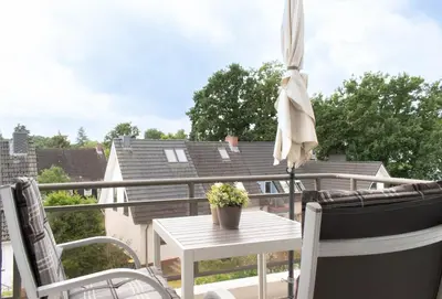 Ein Balkon oder eine Terrasse in der Unterkunft Ferienwohnung Viva La Vida