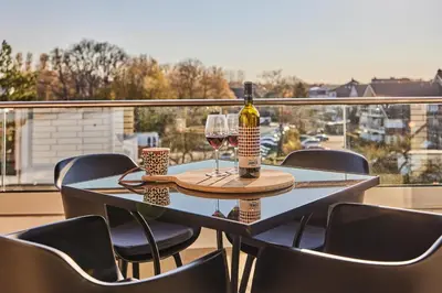 Getränke in der Unterkunft Ferienwohnung Sundown