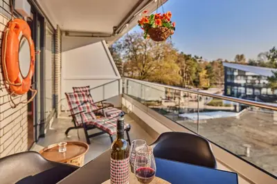 Der Swimmingpool an oder in der Nähe von Ferienwohnung Sundown