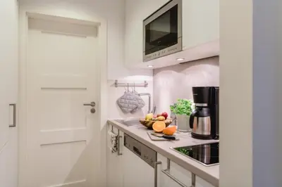 Küche/Küchenzeile in der Unterkunft Ferienwohnung Zweite Heimat