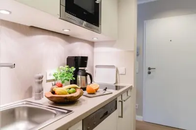 Küche/Küchenzeile in der Unterkunft Ferienwohnung Zweite Heimat