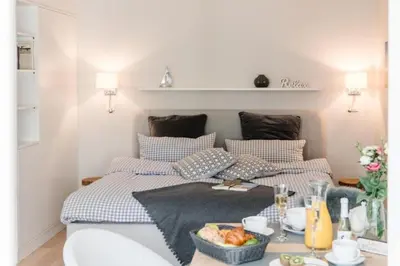 Ein Sitzbereich in der Unterkunft Ferienwohnung Zweite Heimat