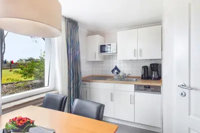 Küche/Küchenzeile in der Unterkunft Apartmenthaus Seehof