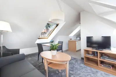 TV/Unterhaltungsangebot in der Unterkunft Apartmenthaus Seehof