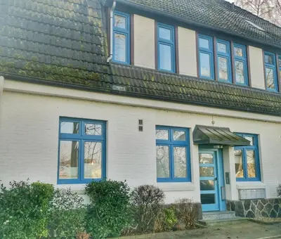 Das Gebäude in dem sich die Ferienwohnung befindet