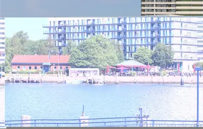 Blick auf einen Fluss in der Nähe der Ferienwohnung