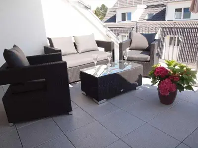 Ein Balkon oder eine Terrasse in der Unterkunft Ferienwohnung Angelika & Peter Keller