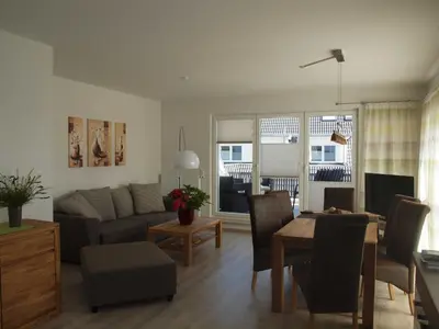 Ein Sitzbereich in der Unterkunft Ferienwohnung Angelika & Peter Keller