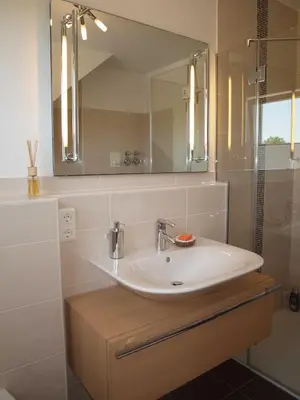 Ein Badezimmer in der Unterkunft Ferienwohnung Angelika & Peter Keller