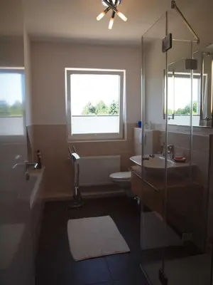 Ein Badezimmer in der Unterkunft Ferienwohnung Angelika & Peter Keller