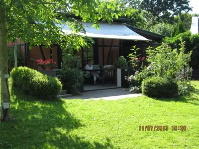 Ein Garten an der Unterkunft Altes Zollhaus am Klinikum