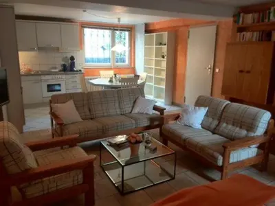 Ein Sitzbereich in der Unterkunft Uni - Lübeck Appartement