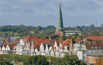 Ein allgemeiner Blick auf Travemünde oder ein Stadtblick von der Ferienwohnung aus