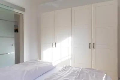 Ein Bett oder Betten in einem Zimmer der Unterkunft Ferienwohnung Ostseerauschen 2