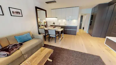 Küche/Küchenzeile in der Unterkunft White Pearl Apartment 2.12