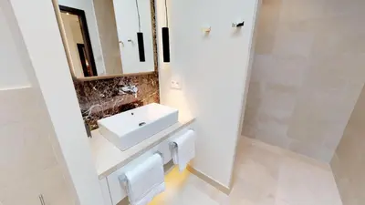 Ein Badezimmer in der Unterkunft White Pearl Apartment 4 02