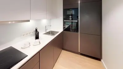 Küche/Küchenzeile in der Unterkunft White Pearl Apartment 2.15