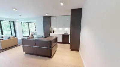Küche/Küchenzeile in der Unterkunft White Pearl Apartment 1.16