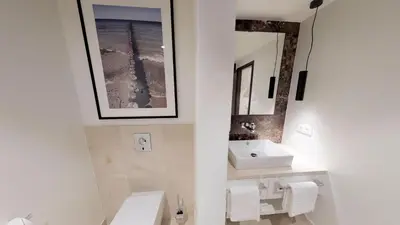 Ein Badezimmer in der Unterkunft White Pearl Apartment 3.08