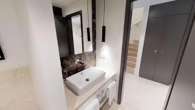 Ein Badezimmer in der Unterkunft White Pearl Apartment 0.04
