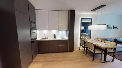 Küche/Küchenzeile in der Unterkunft White Pearl Apartment 0.03