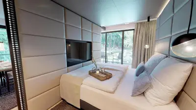 Ein Sitzbereich in der Unterkunft White Pearl Apartment 1.08