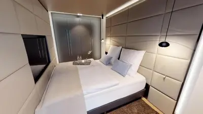 Ein Bett oder Betten in einem Zimmer der Unterkunft White Pearl Apartment 1.10