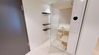 Ein Badezimmer in der Unterkunft White Pearl Apartment 1.06