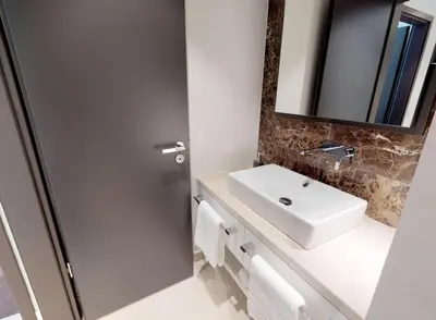 Ein Badezimmer in der Unterkunft White Pearl Apartment 0.02