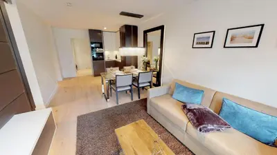 Küche/Küchenzeile in der Unterkunft White Pearl Apartment 1.03