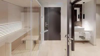 Ein Badezimmer in der Unterkunft White Pearl Apartment 0.08
