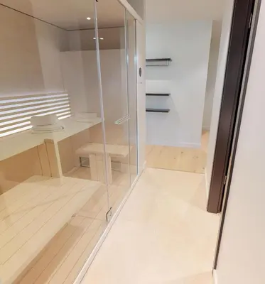 Ein Badezimmer in der Unterkunft White Pearl Appartment 0.16