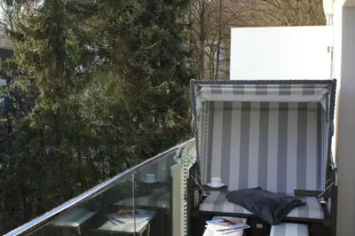 Ein Balkon oder eine Terrasse in der Unterkunft White Pearl Apartment 2.03