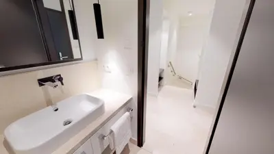Ein Badezimmer in der Unterkunft White Pearl Apartment 0.05