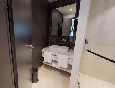 Ein Badezimmer in der Unterkunft White Pearl Apartment 0.05