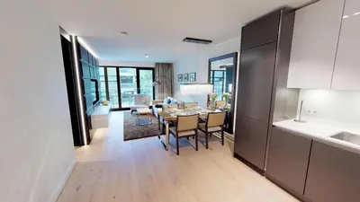 Küche/Küchenzeile in der Unterkunft White Pearl Apartment 1.04