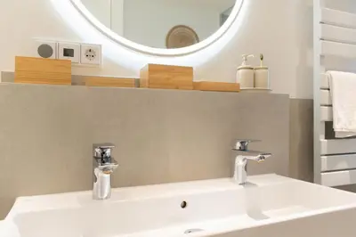 Ein Badezimmer in der Unterkunft Ferienwohnung WEST COAST
