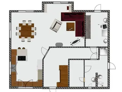 Grundriss der Unterkunft 