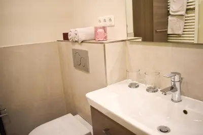 Ein Badezimmer in der Unterkunft Ferienwohnung Hansa Lounge 20