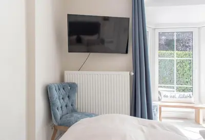 TV/Unterhaltungsangebot in der Unterkunft Ferienwohnung Hansa Lounge 20a