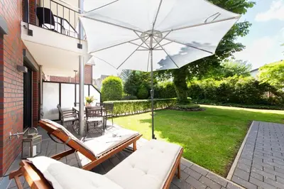 Ein Garten an der Unterkunft Ferienwohnung Seelounge 30