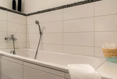 Ein Badezimmer in der Unterkunft Ferienwohnung Ostseestern