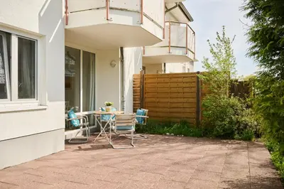 Ein Balkon oder eine Terrasse in der Unterkunft Ferienwohnung Sonnendeck Moba-Travel