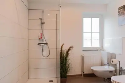 Ein Badezimmer in der Unterkunft Ferienwohnung Wolkenfreude