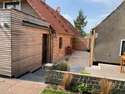 Das Gebäude in dem sich die Ferienwohnung befindet