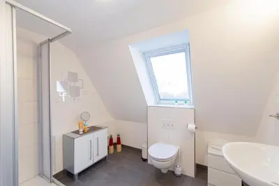 Ein Badezimmer in der Unterkunft Ferienwohnung Nordlicht