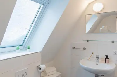Ein Badezimmer in der Unterkunft Ferienwohnung Nordlicht